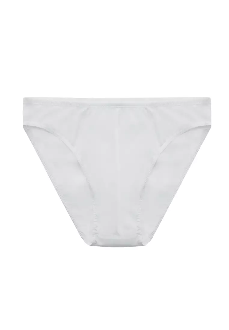 Pack of 2 White Briefs, Regular, Underwear for Men