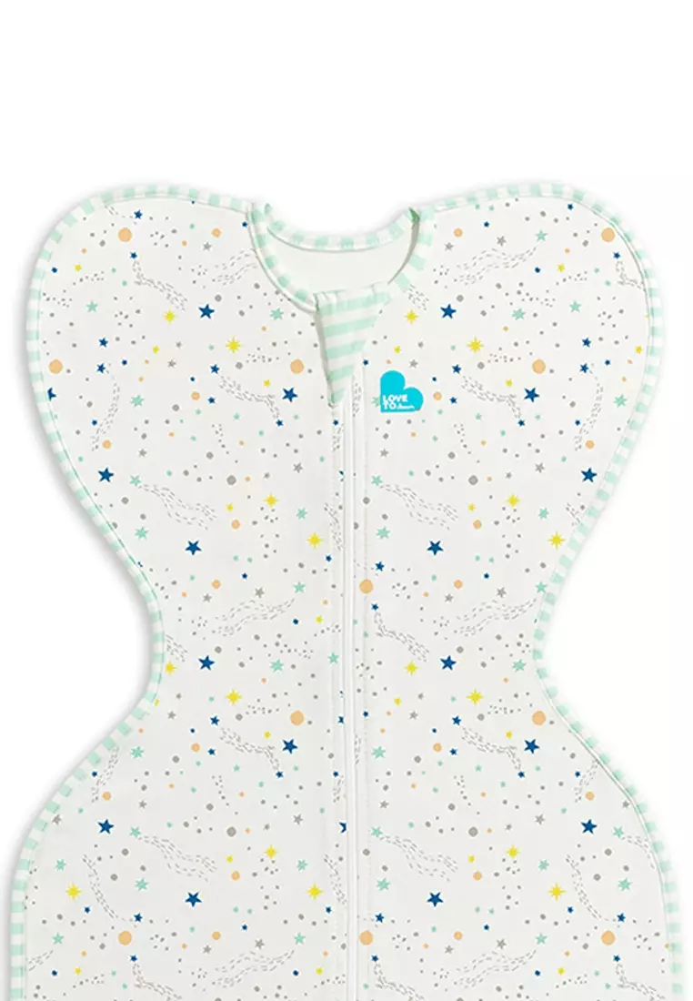 Swaddle UP™ Sleepsack Blanket for Newborn & Swaddling Babies (Stage 1) Organic Lite 0.2 TOG Cream Star Dust