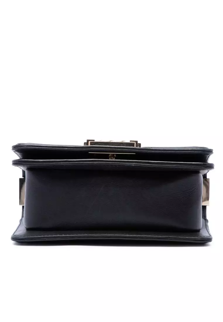 Pre-Loved Chanel Mini Chevron Lambskin Boy Flap
