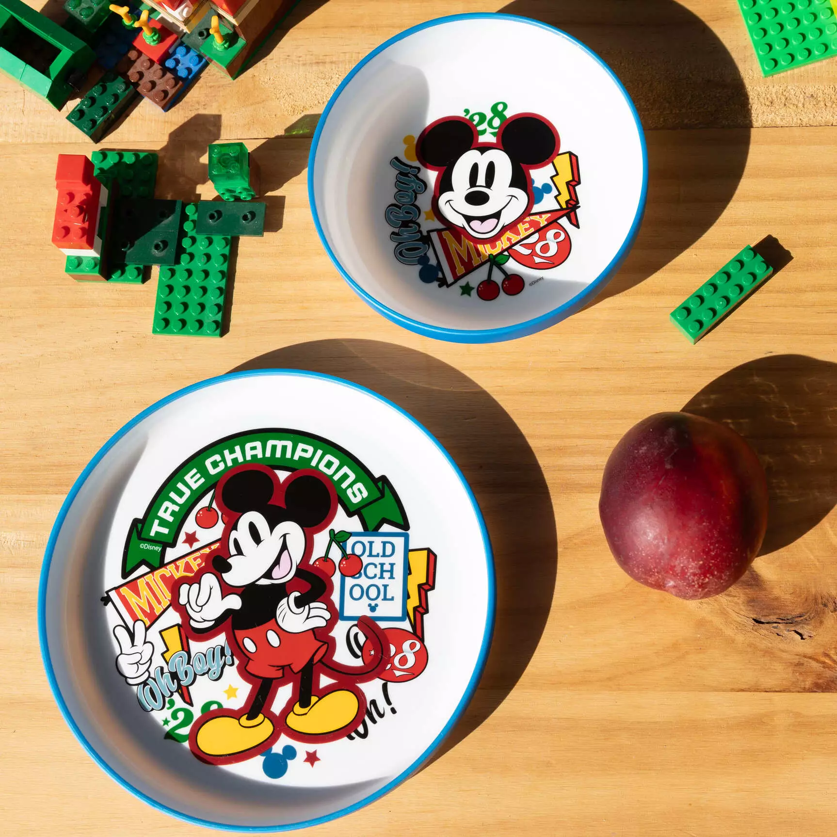 Disney Stor Nonslip Premium Microwave Safe Plastic Tableware Set Minnie - Perlengkapan Makan Anak Anti-Selip BPA Free