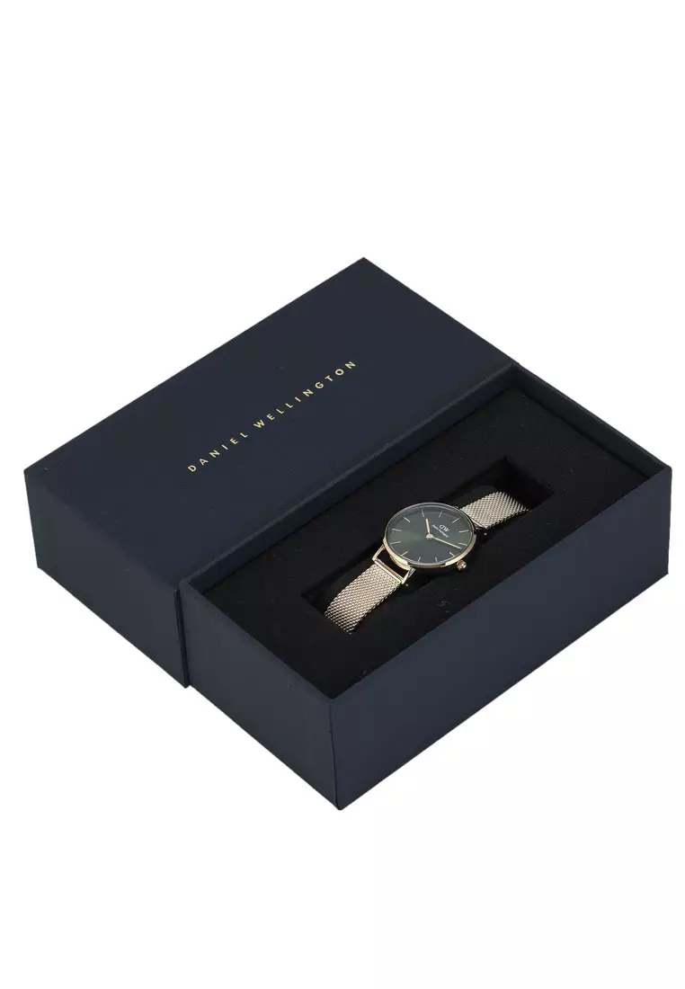 Petite Emeraldl 28mm Watch Green sunray dial Mesh strap Gold Female watch Ladies watch Watch for women DW