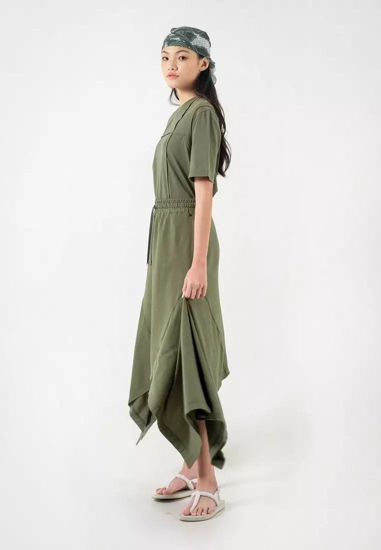 3Second x Danjyo Hiyoji Lagoon Skirt Green 200323