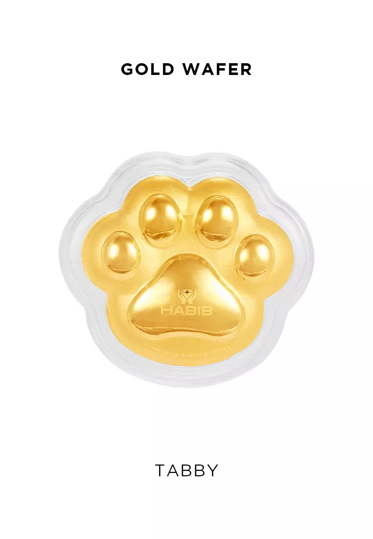 HABIB Cat Collection (Tabby) | 999.9 Gold Wafer (0.20g)