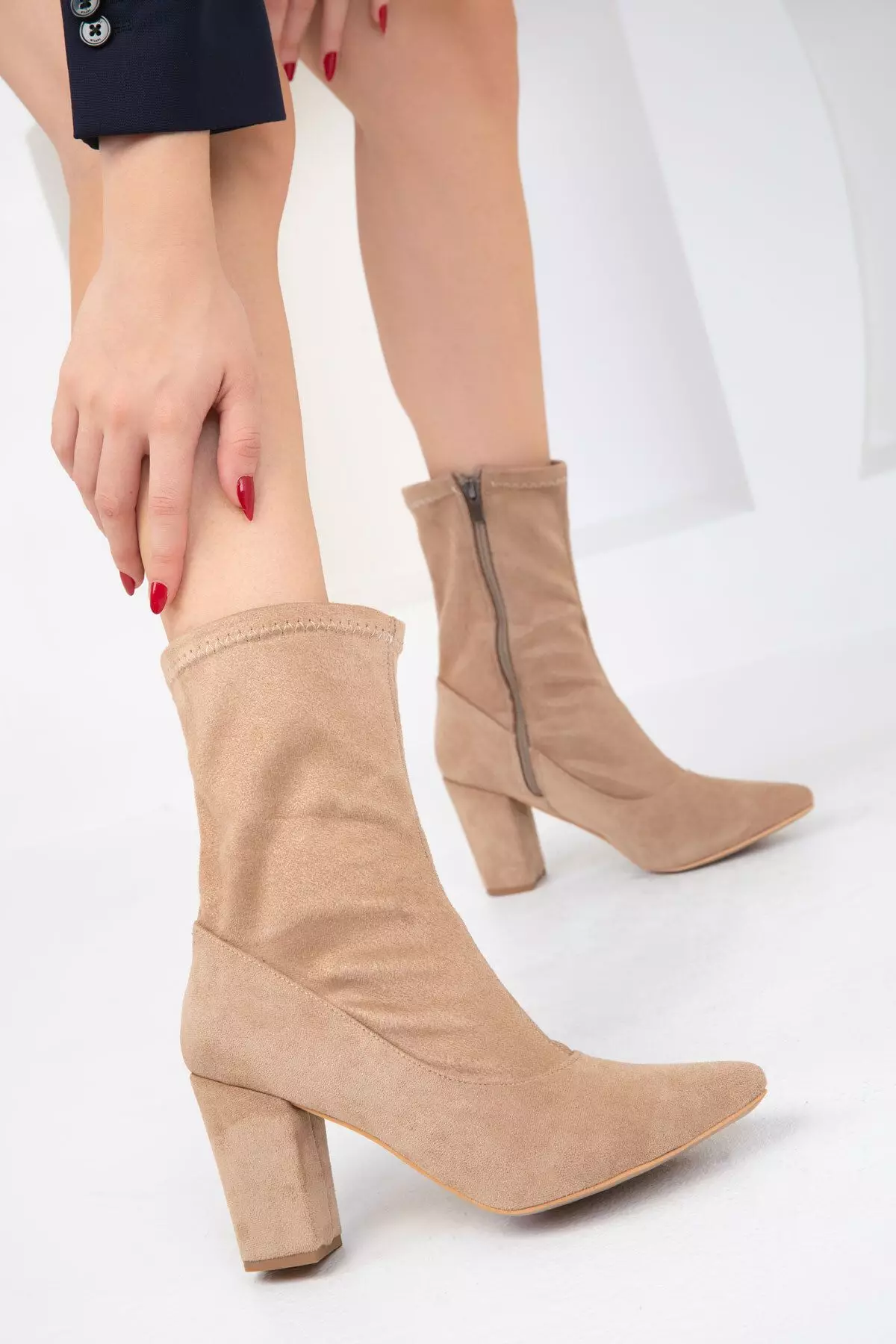 Discount on Soho  shoes - SKU: Tucked Pointed Toe Boots