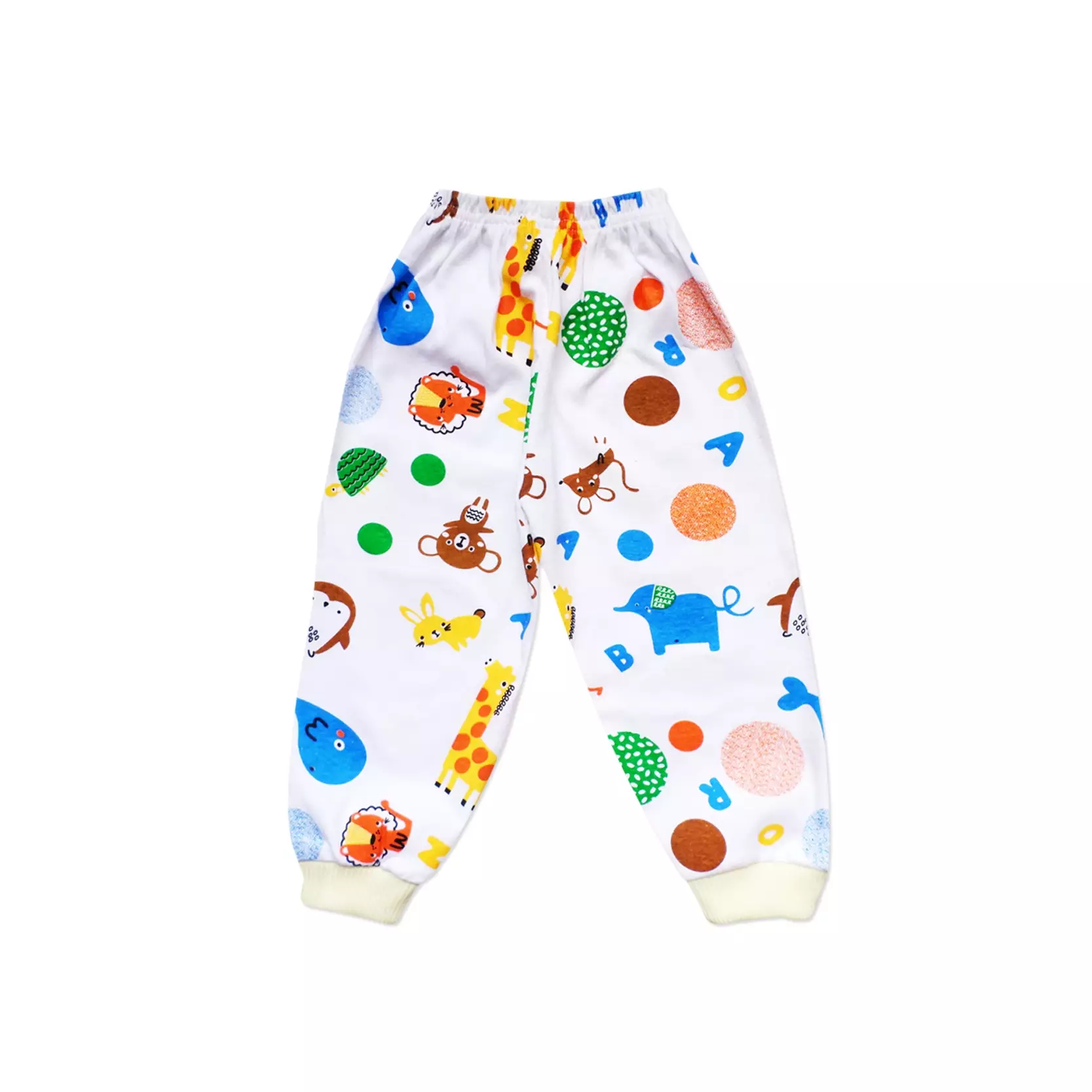 Skabe Setelan Piyama Bayi Anak Unisex Animals Polkadot 3061 Kuning Muda