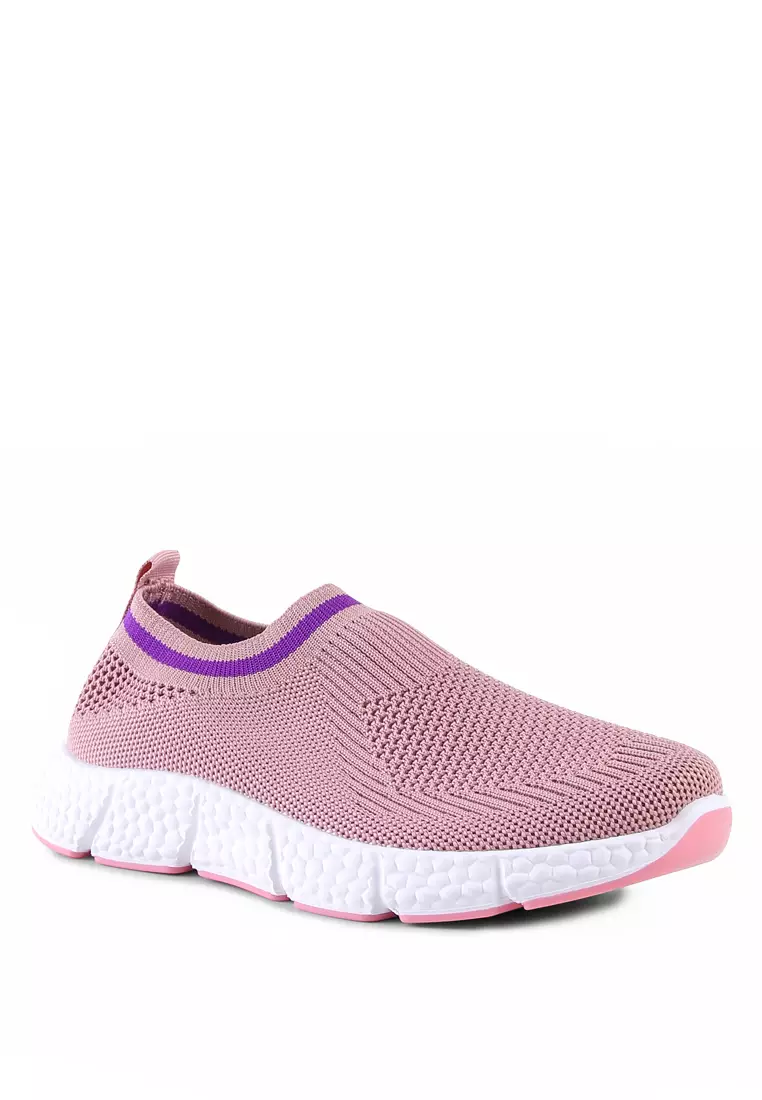Girls pink sneakers sales