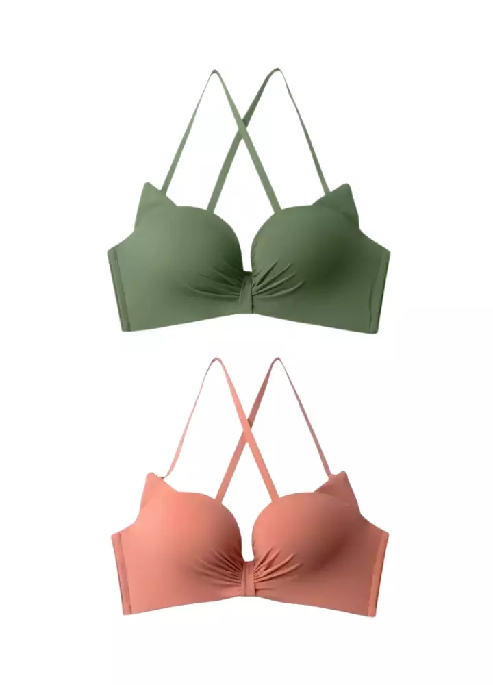 Jual Chelyne Chelyne BH Pushup Seamless Spandex V2111 Half Cup