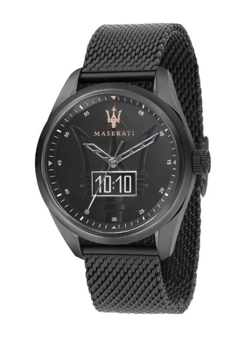 Maserati black Traguardo Smart Quartz Watch Black Metal Band R8853112001 6932BACA11526CGS_1