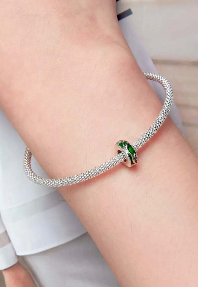 Solid Silver Mystic Forest Charm