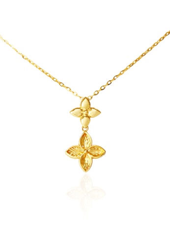 Mistgold gold Glacier Ivy Necklace in 916 Gold DCB73AC957EE44GS_1