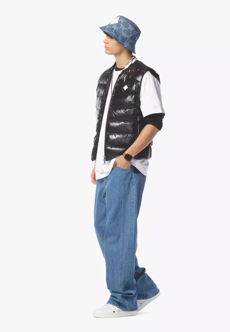 Packable Down Vest in ECONYL®