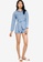 ZALORA BASICS blue Long Sleeves Playsuit with Self Tie D9D30AA1FA43C2GS_4