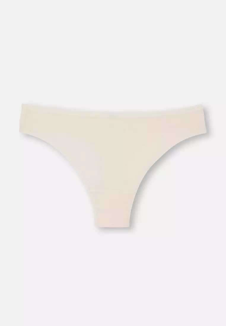 Pack of 2 Ecru Thong, Underwear for Women