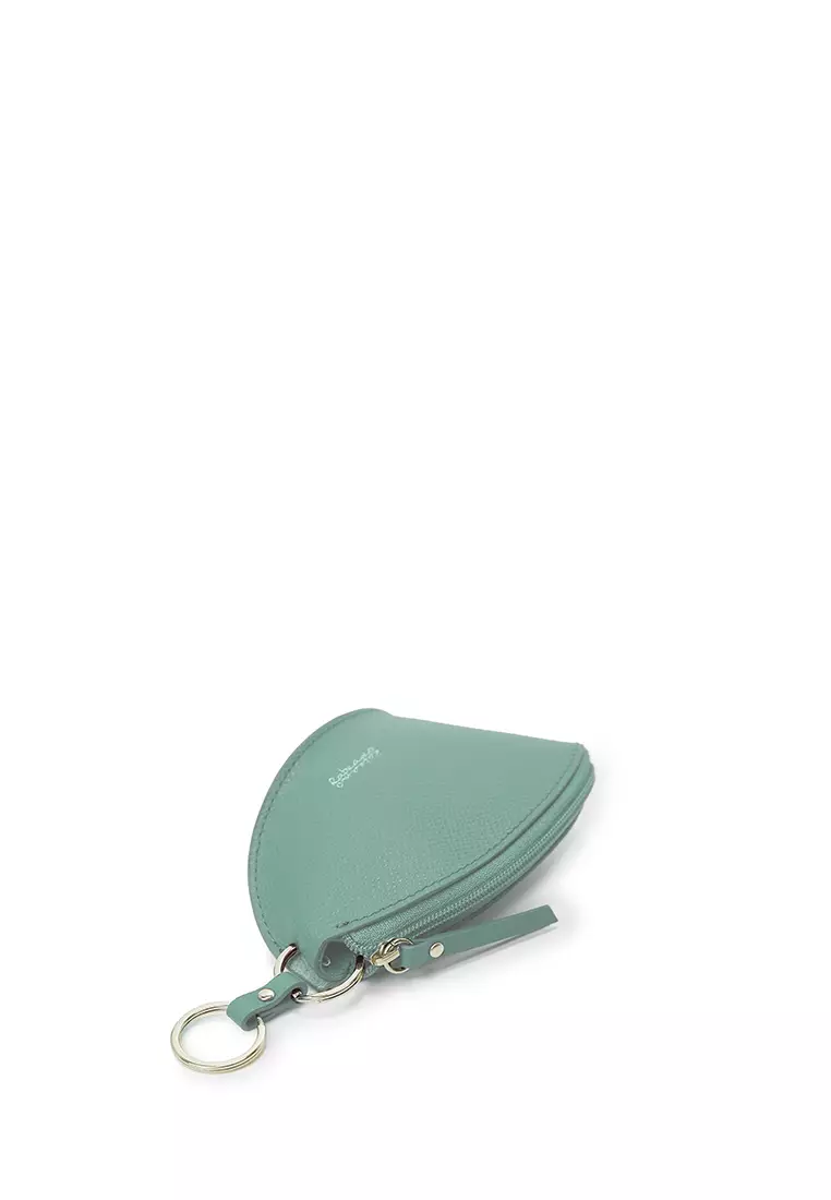Zip Key & Card Case - Mint Blue
