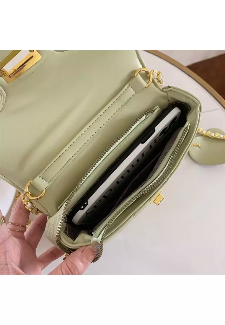 Captivat Green Mint Sling Crossbody Bag