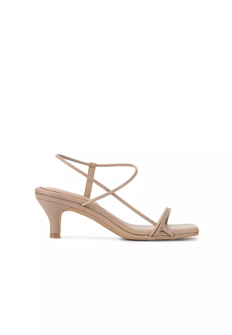 STRAPPY COMFORT INSOLE HEEL SANDAL 方頭後踝帶涼鞋