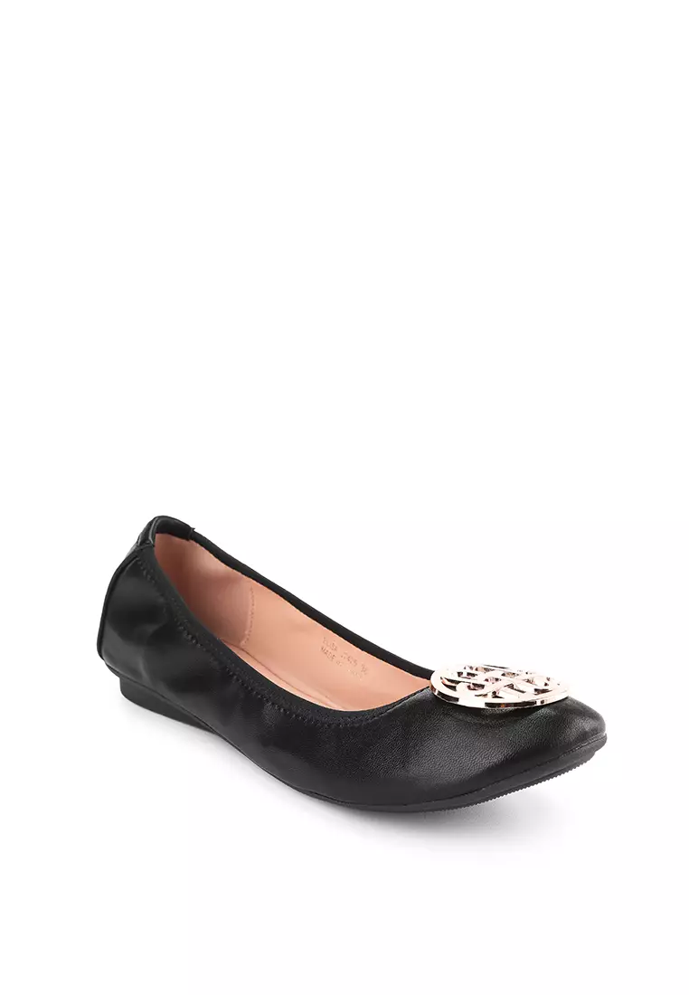 Elisa J2425-1 Flat Shoes Black