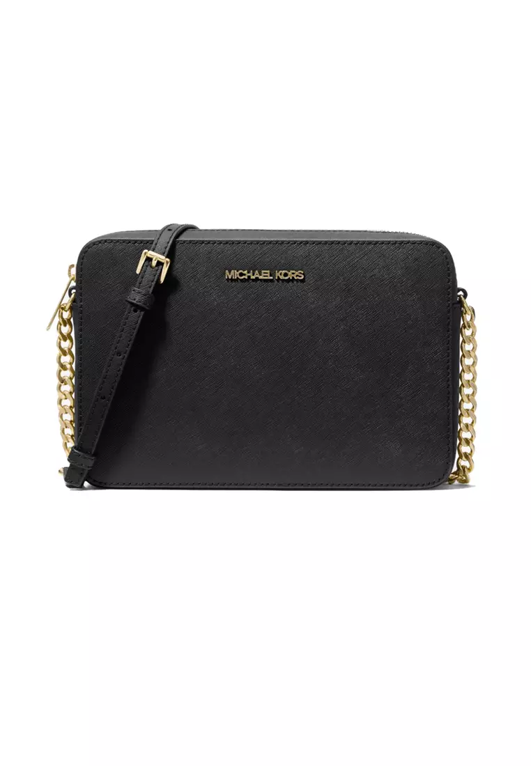 Michael kors jet set bag black store
