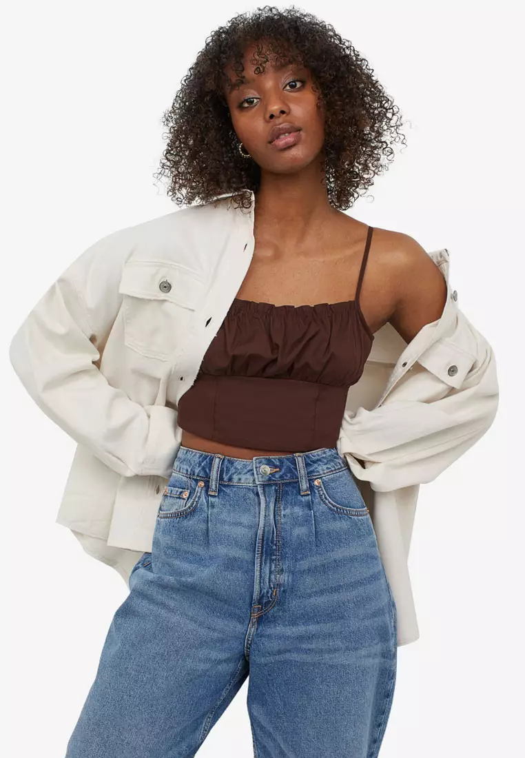 H&m crop sales top jacket