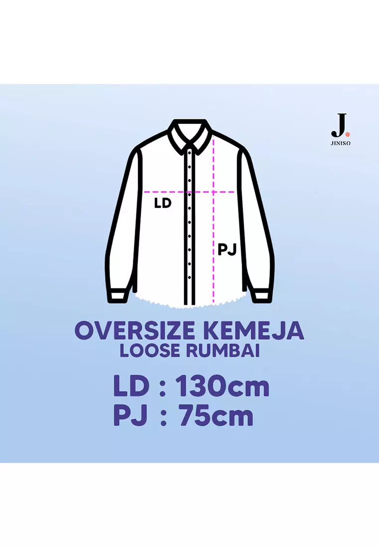 Kemeja Denim Raw Oversize Unisex HYPER ACTIVE