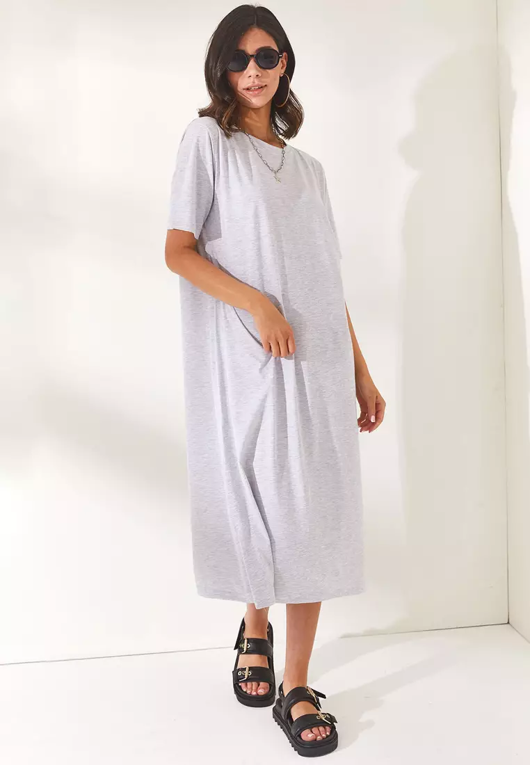 Side Slit Oversize Dress