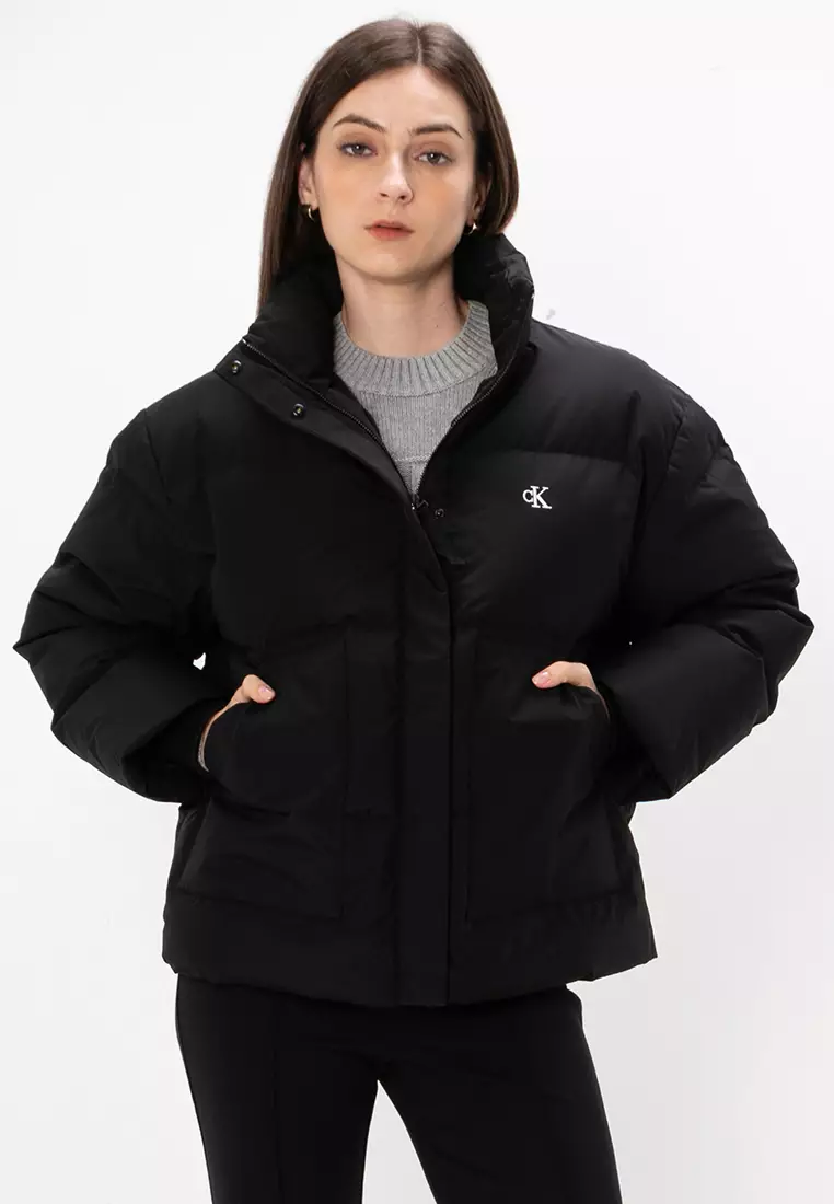 Womens calvin klein puffer jacket cheap
