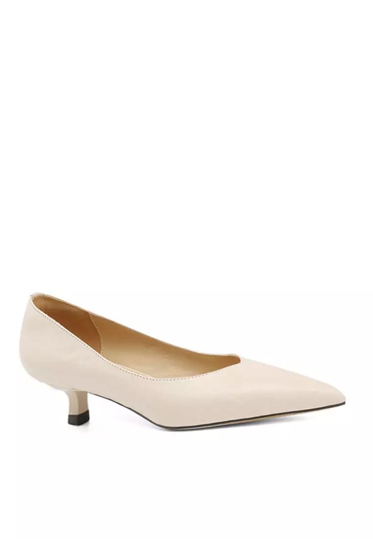 Discount on Twenty Eight Shoes  shoes - SKU: VANSA Fashion Sheep Leather Pointed Toe Low Heel Pumps VSW-H-1822