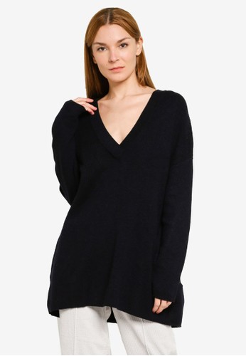niko and ... blue Knitted Oversized Sweater 965F3AA084C043GS_1
