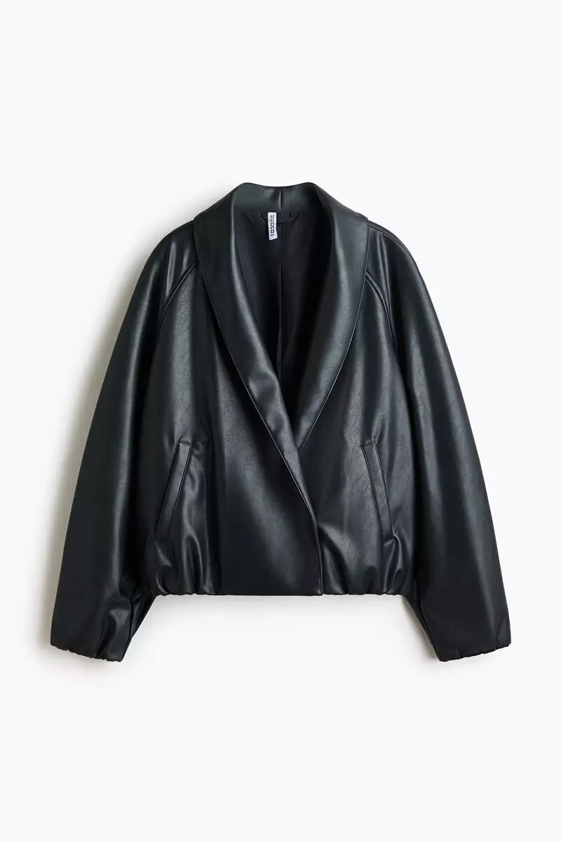 Buy H&M Coated shawl-collared jacket 2026 Online | ZALORA