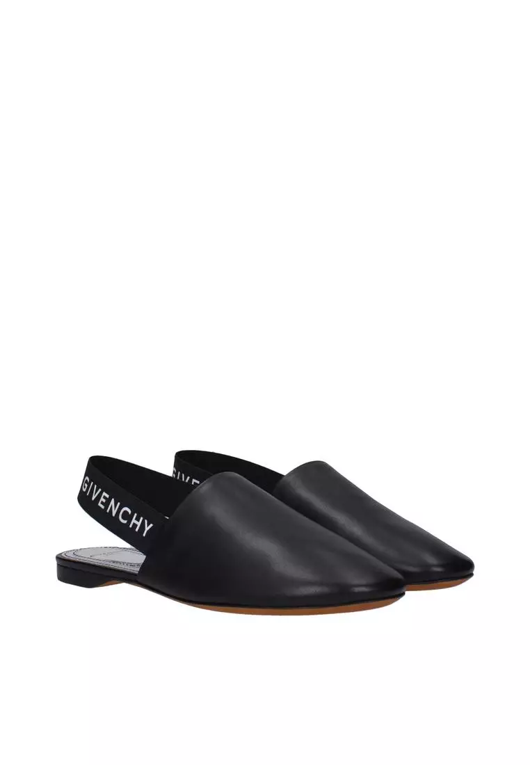 GIVENCHY BLACK LEATHER SANDALS