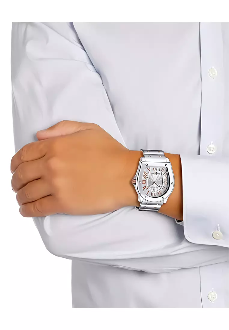 Aigner Sigma Silver Dial Stainless Steel Swiss Made Quartz - Men’s Watch - A105104