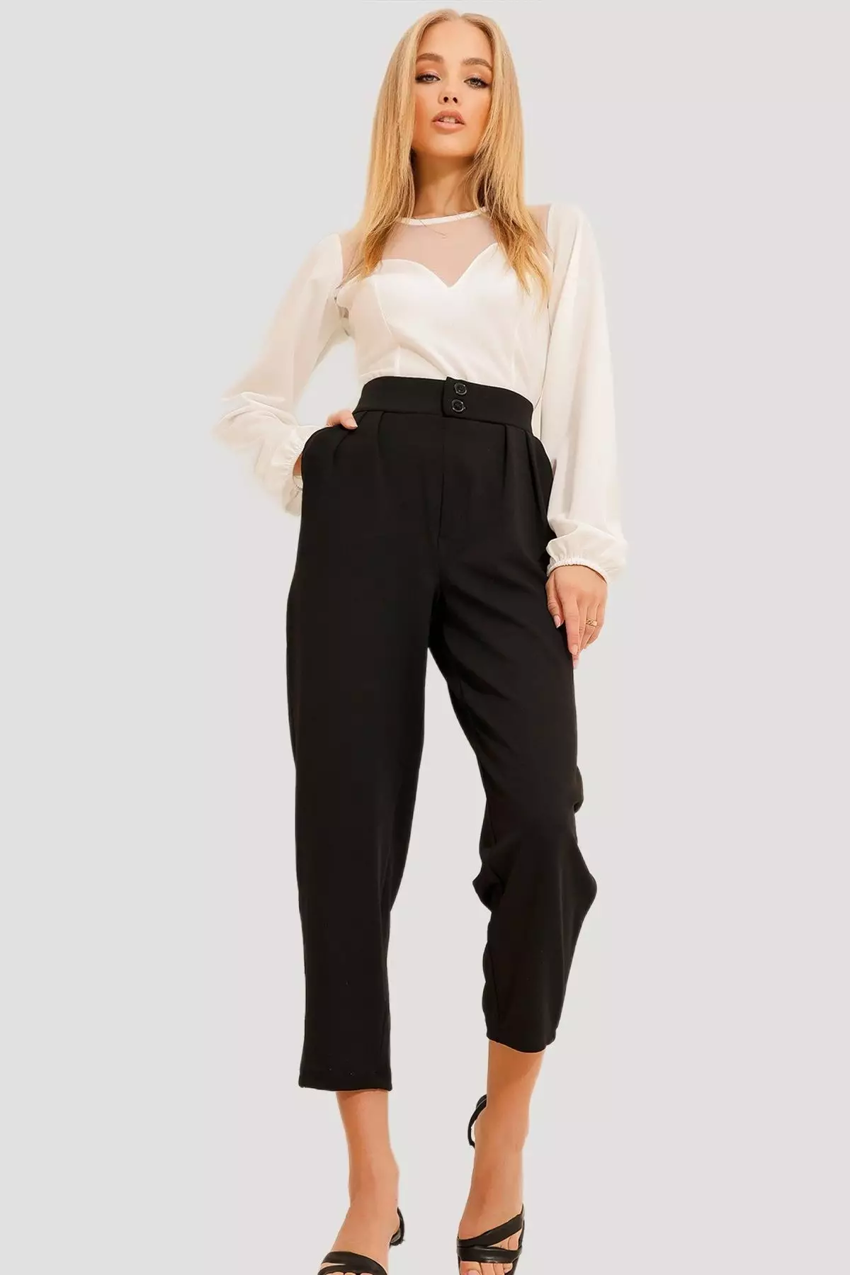 High Waist Carrot Pants