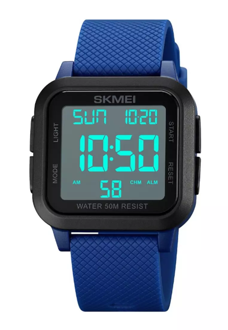 Jam Tangan Digital Pria Waterproof Many Function Strap Tali Material Silicone GN90 ORIGINAL