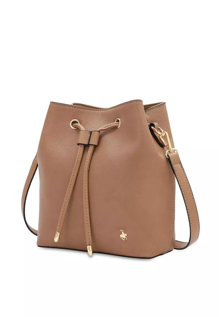Women's Bucket Bag / Shoulder Bag / Sling Bag / Crossbody Bag (Tas Ember Wanita / Tas Bahu Wanita / Tas Selempang Wanita ) - Cokelat