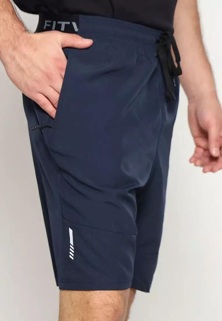 Fitwear - Celana Lari Dryfit Pria FITWEAR DYLAN PRINTED WAIST (FITWEAR) - NAVY
