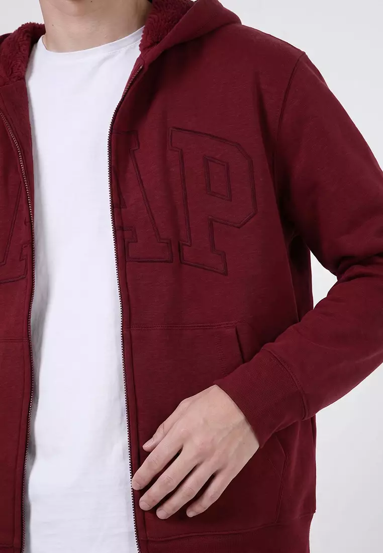 Arch Sherpa Zip Hoodie