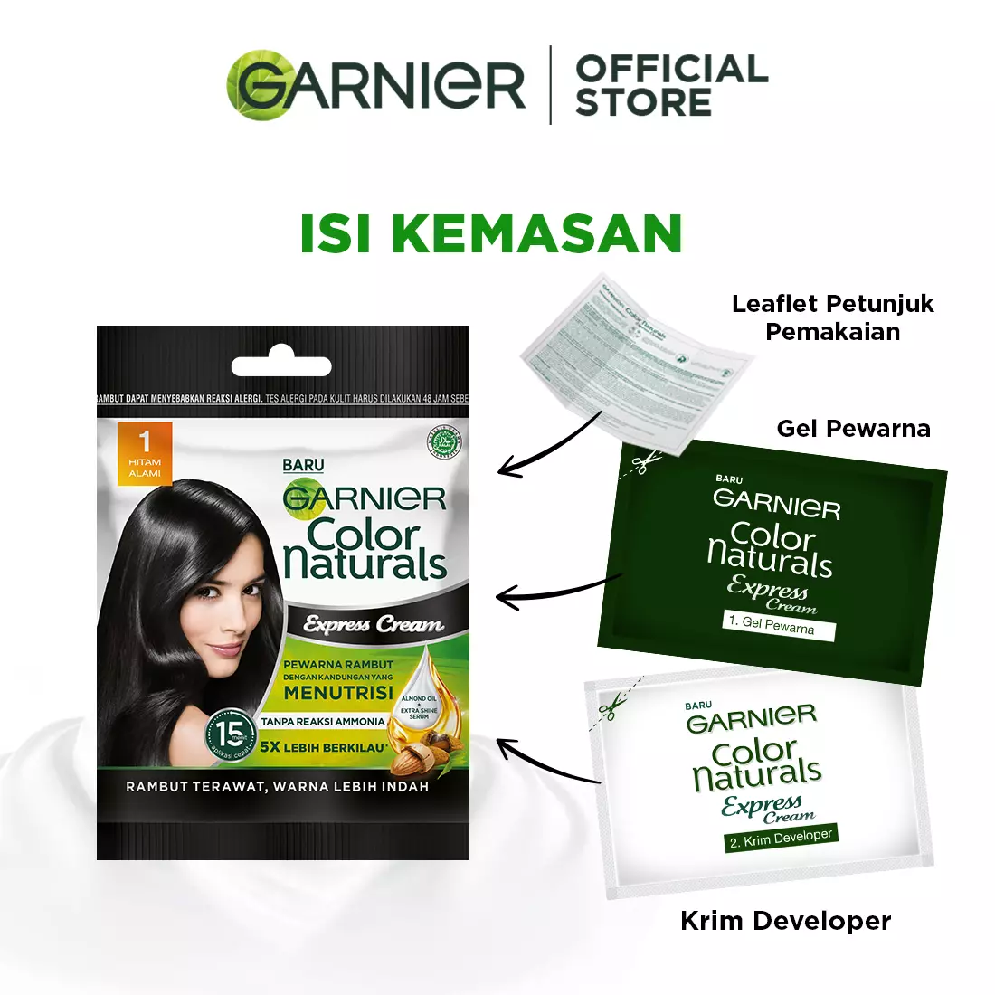 Garnier Color Natural Creme Riche Coklat Karamel Sachet