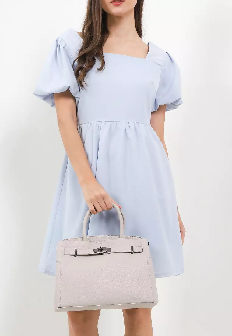 DETROIT R2383-10 TOP HANDLE BAG GREY