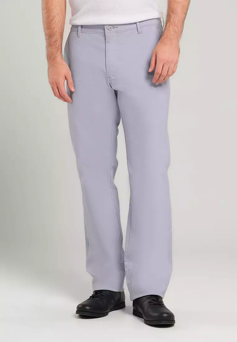 MOC Celana Panjang Chinos Pria Regular Fit Svarga - Light Grey