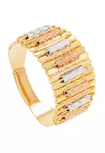 Rose, White and Yellow Gold  (4.50G)
