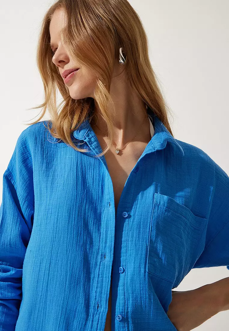 Oversize Basic Muslin Shirt