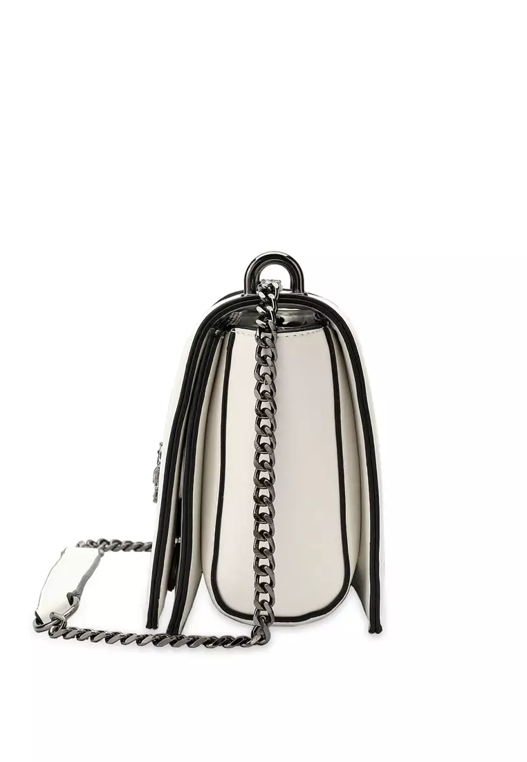 Women's Chain Shoulder Bag / Sling Bag / Crossbody Bag (Tas Bahu Wanita / Tas Selempang Wanita) - Putih