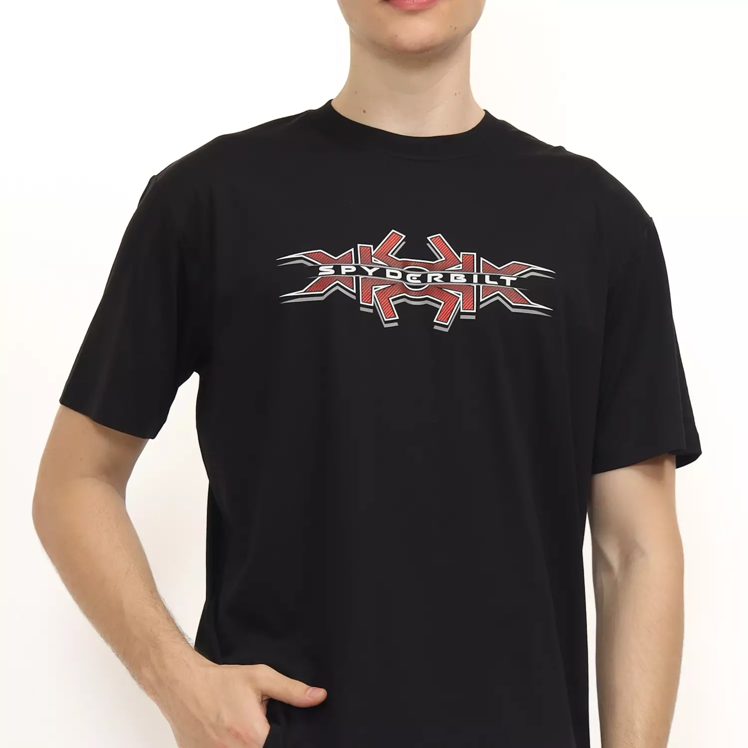 Spyderbilt Kaos Lengan Pendek Xxx Spyderbilt Tencel Men Tee Black Planet Surf