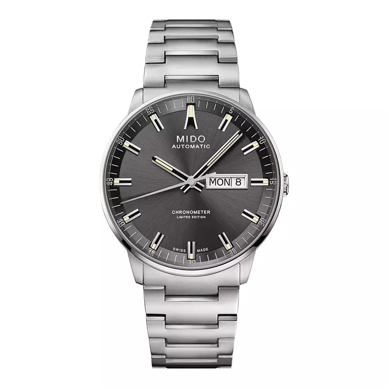 Jam Tangan Pria MIDO Commander M021.431.11.061.02 20th Anniversary Chronometer Stainless Steel Strap LIMITED EDITION