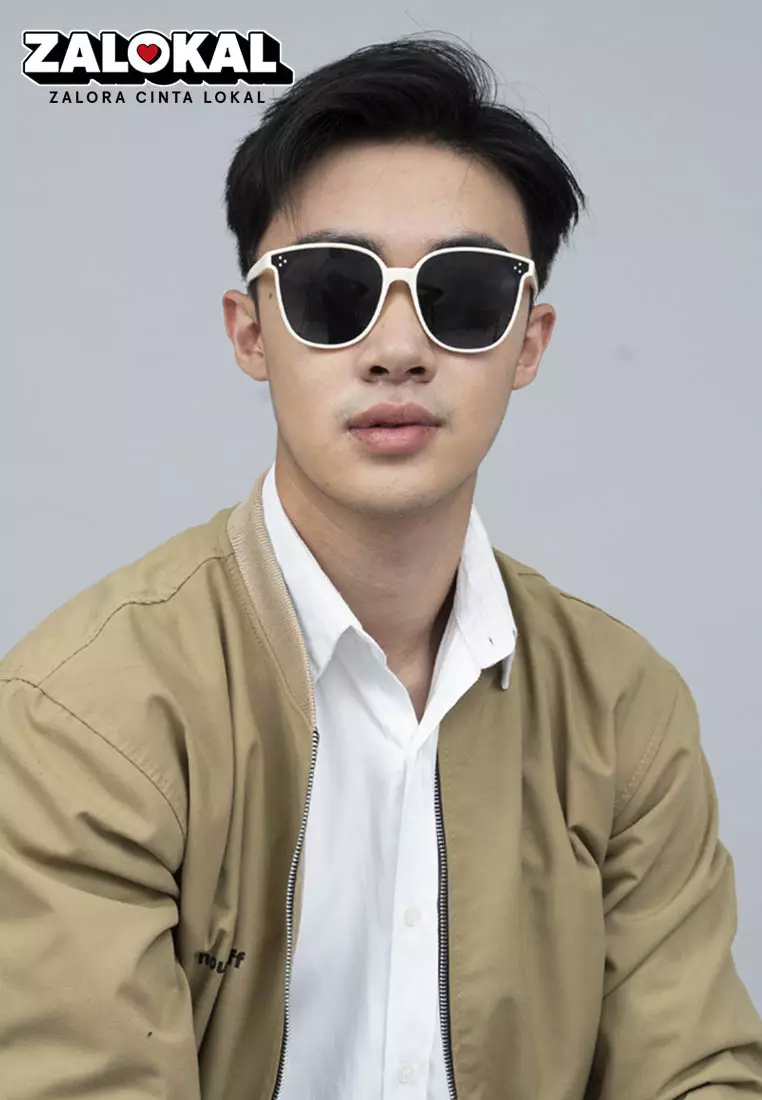 Houseofcuff Frame Kacamata Sun Glasses Pria Wanita Unisex Hitam A16