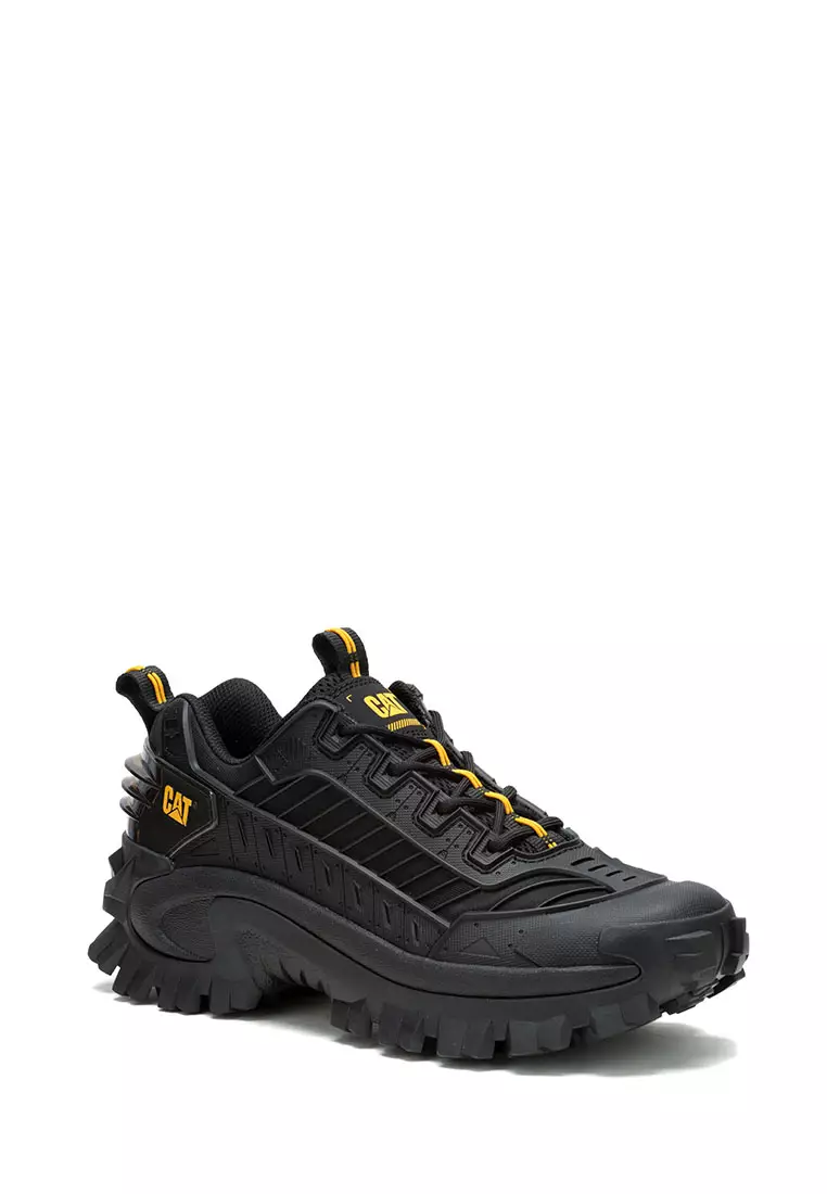Caterpillar Men s INTRUDER Mecha Sneaker Black Black P111425 Casual Streetwear Athleisure Shoes Trainers