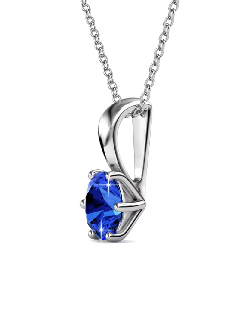 Birth Stone Pendant September Sapphire - Kalung Crystal Swarovski by Her Jewellery
