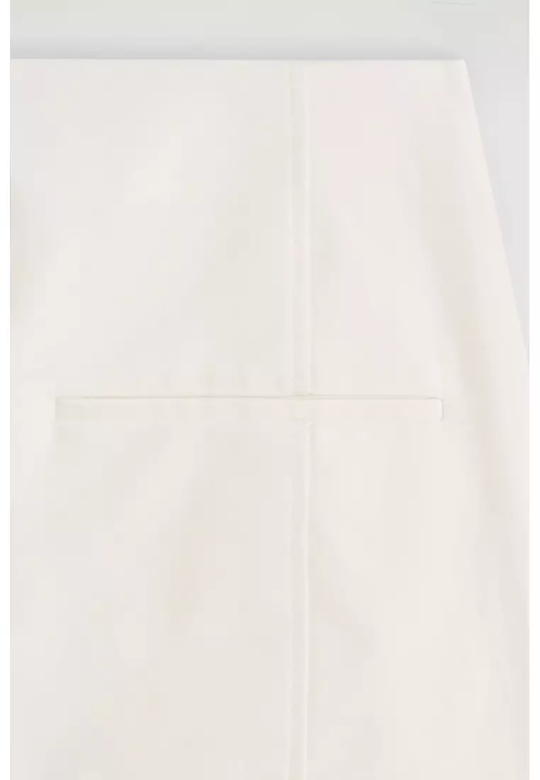 PIMA COTTON BARREL-LEG TROUSERS