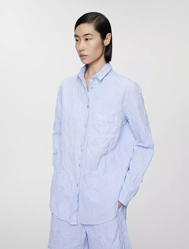 Striped Loose Fit Long Sleeve Shirt