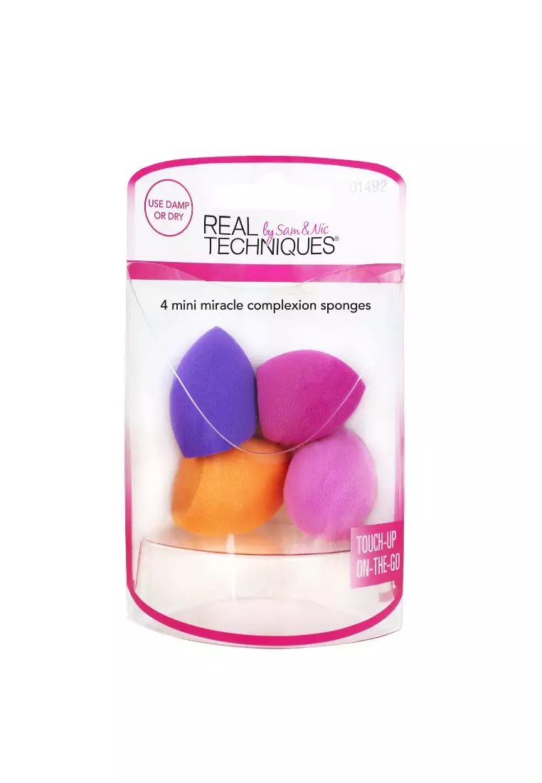 Real Techniques 1492 4pc Mini Miracle Complexion Sponge